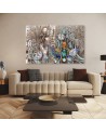 Living room wall art painting - Ancient Egyptian pharaoh | FEEBY