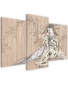 Modern Canvas painting for bedroom - Traditional Japanese geisha | FEEBY