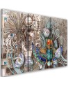 Triptych Canvas painting for living room wall - Ancient Egypt pharaoh | FEEBY