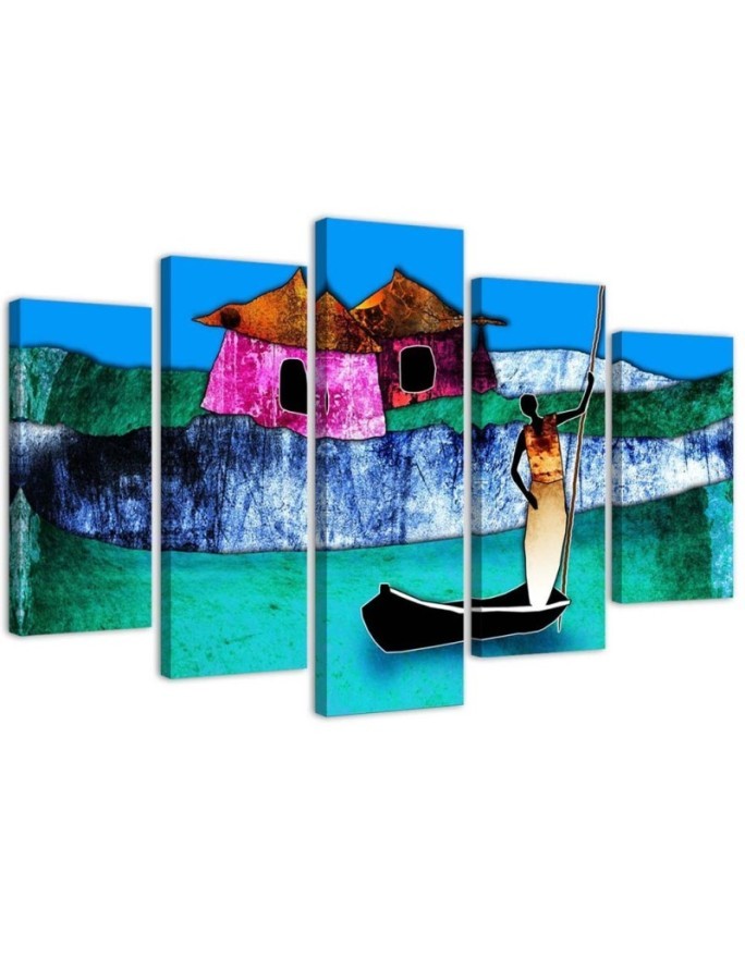 Canvas painting - African landscape for the wall to the room | FEEBY