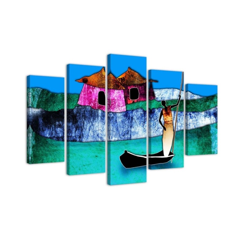Canvas painting - African landscape for the wall to the room | FEEBY