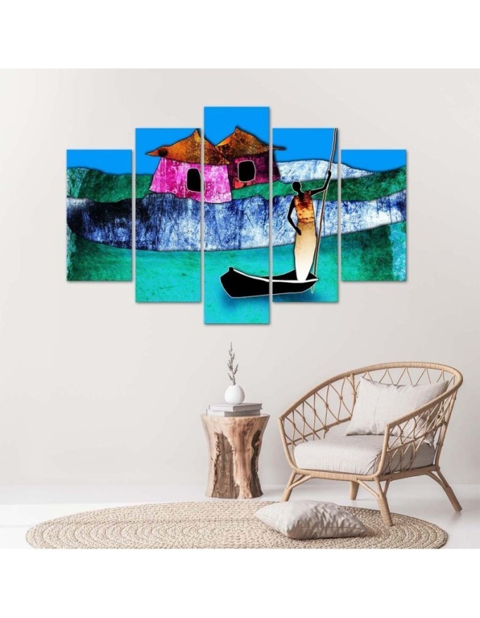 Canvas painting - African landscape for the wall to the room | FEEBY