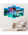 Canvas painting - African landscape for the wall to the room | FEEBY