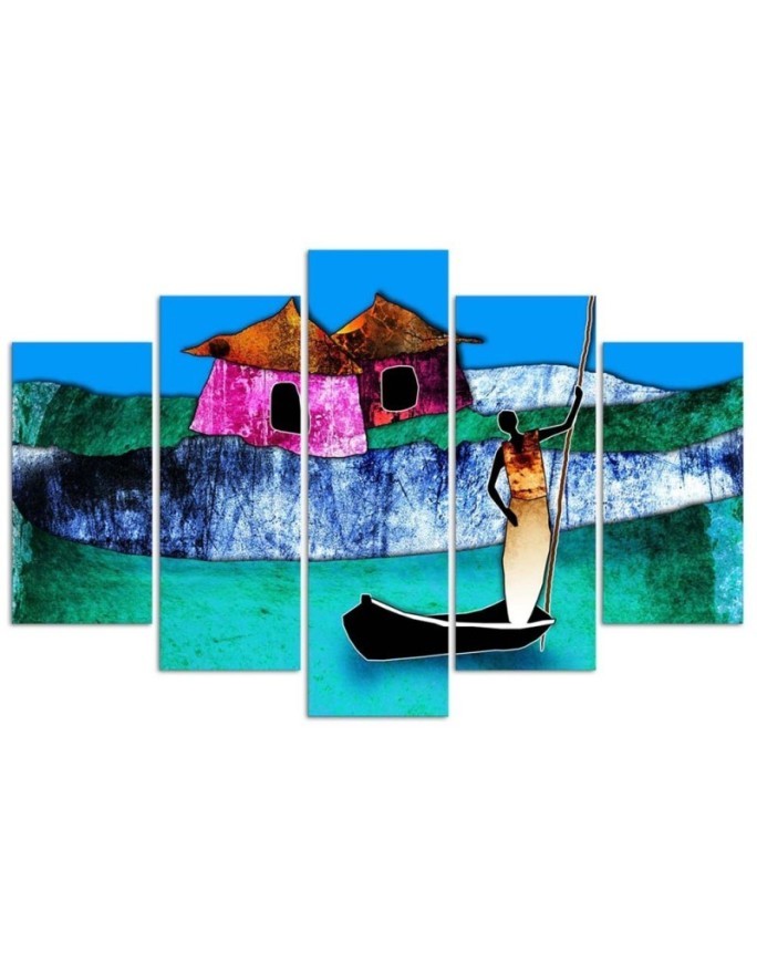 Canvas painting - African landscape for the wall to the room | FEEBY