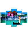 Canvas painting - African landscape for the wall to the room | FEEBY