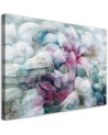 Modern Canvas painting for room - Flowers on concrete background | FEEBY