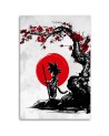Canvas prints for young people - Anime manga Goku and the red moon | FEEBY