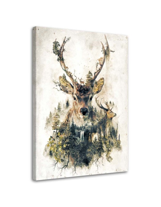 Canvas prints for a child - Futuristic Deer abstract | FEEBY