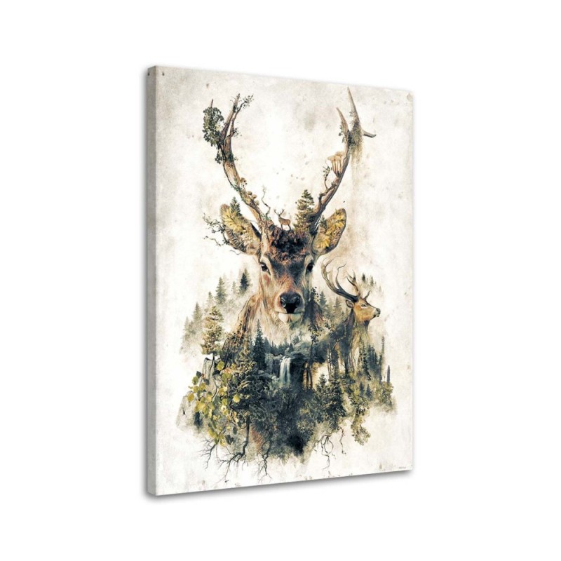 Canvas prints for a child - Futuristic Deer abstract | FEEBY