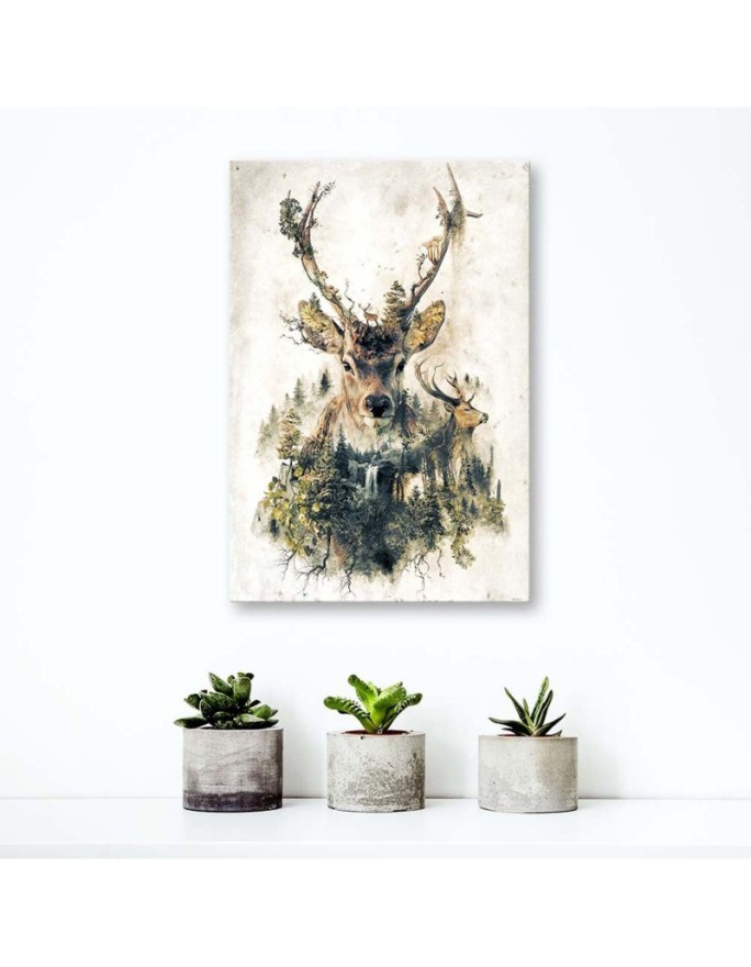 Canvas prints for a child - Futuristic Deer abstract | FEEBY