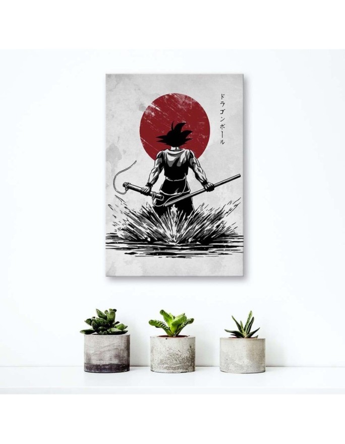 Canvas prints for a teenager - Dragon Ball Samurai Anime manga | FEEBY