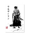 Canvas prints for teenager's room - Samurai sumi-e Dr.Monekers | FEEBY