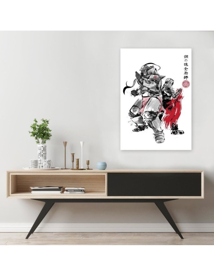 Illustration Canvas painting - Fullmetal Alchemist: Brotherhood Sumi-e | FEEBY