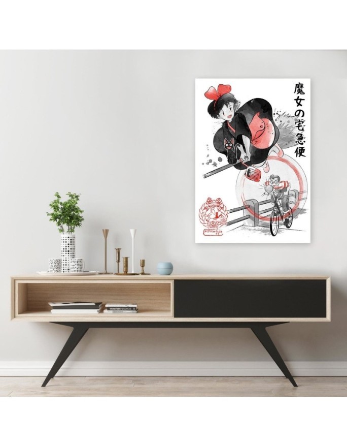 Canvas prints for children's room - Anime manga Sumi-e Dr.Monekers | FEEBY