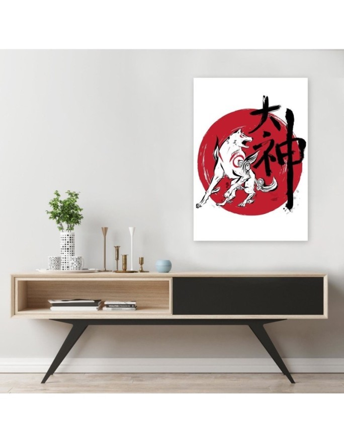 Canvas prints for teenager - Great God sumi-e Dr.Monekers | FEEBY