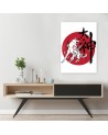 Canvas prints for teenager - Great God sumi-e Dr.Monekers | FEEBY