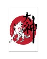 Canvas prints for teenager - Great God sumi-e Dr.Monekers | FEEBY