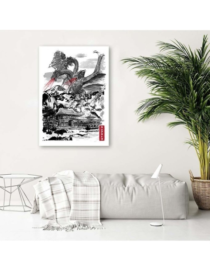 Youthful Canvas paintings for wall - Godzilla films | FEEBY