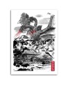 Youthful Canvas paintings for wall - Godzilla films | FEEBY