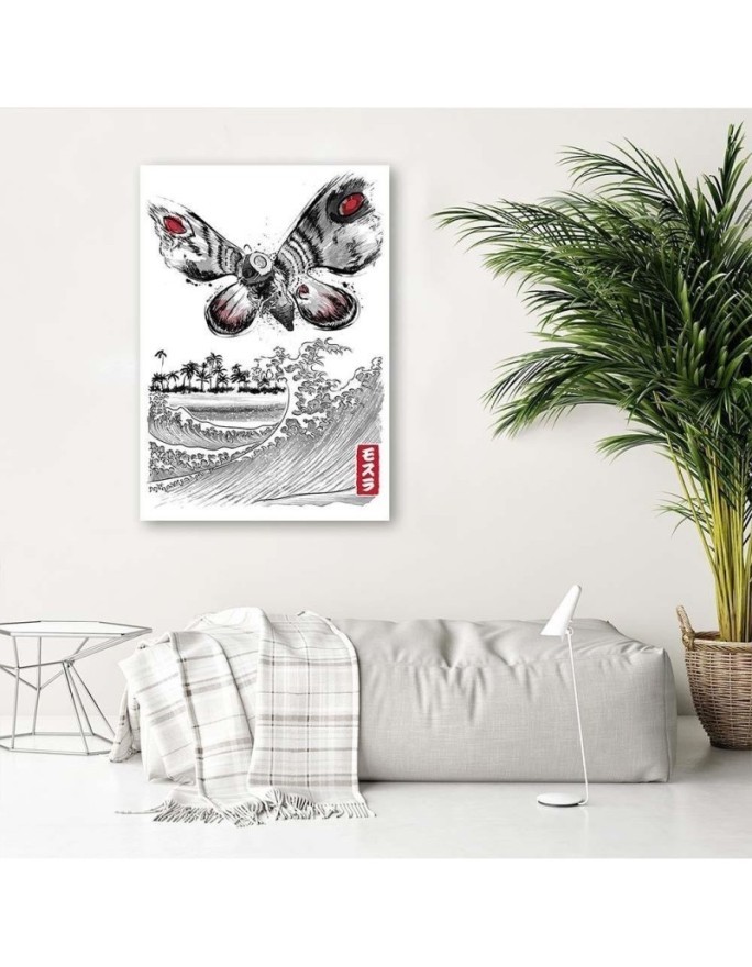 Godzilla - modern Canvas paintings for the youth room | FEEBY
