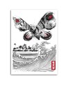 Godzilla - modern Canvas paintings for the youth room | FEEBY