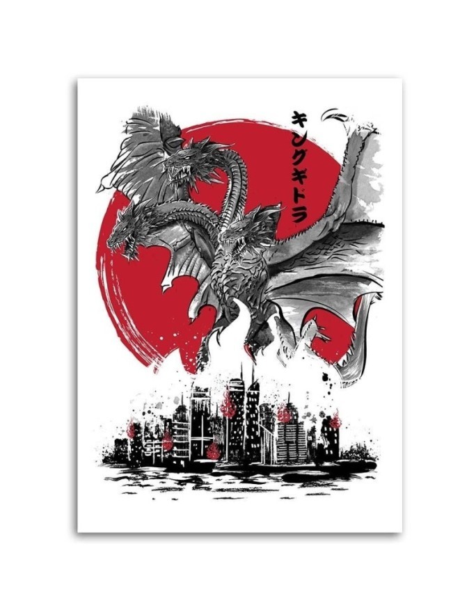 Youth canvas paintings - King Ghidorah | FEEBY