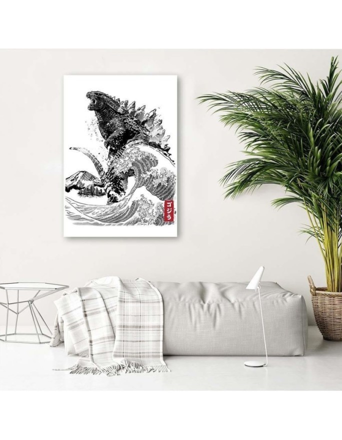 Youth Canvas paintings for boy - Godzilla | FEEBY