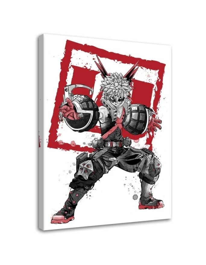 Canvas prints for teenager's room - Bakugo sumi-e Dr.Monekers | FEEBY