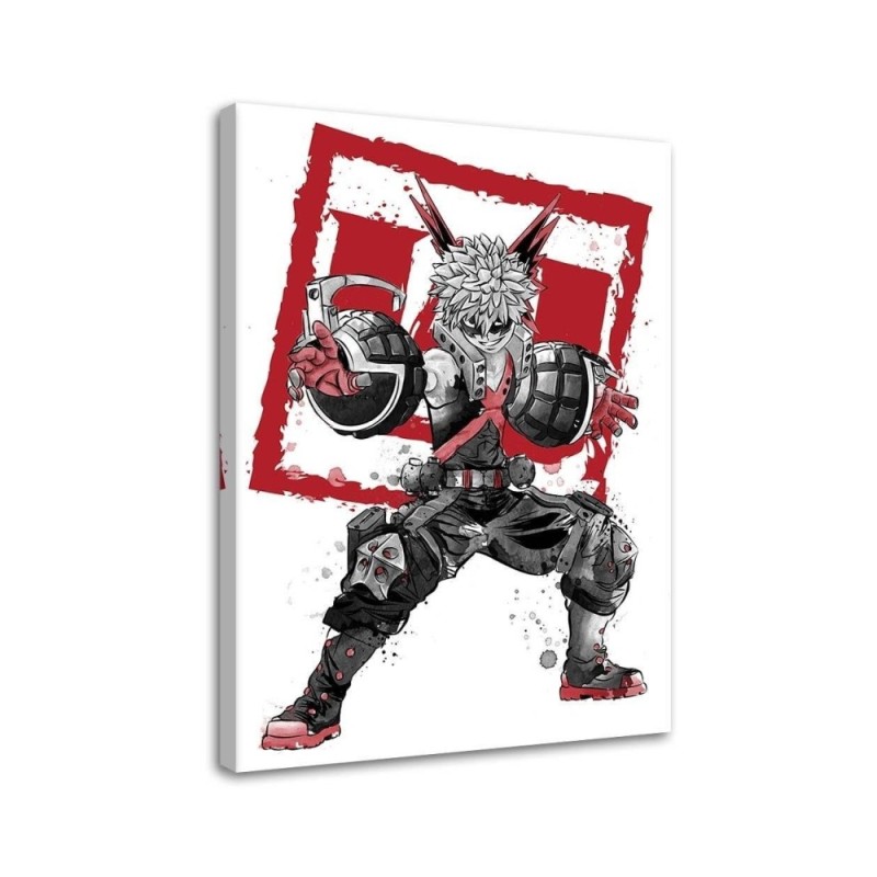 Canvas prints for teenager's room - Bakugo sumi-e Dr.Monekers | FEEBY