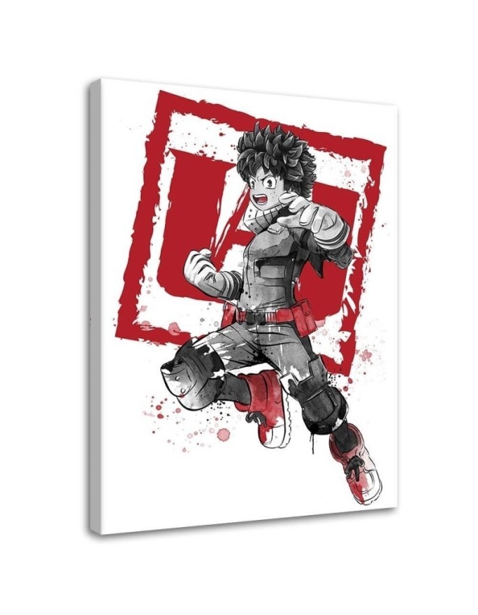 Modern Canvas paintings for wall - Sumi-e warrior Dr.Monekers | FEEBY