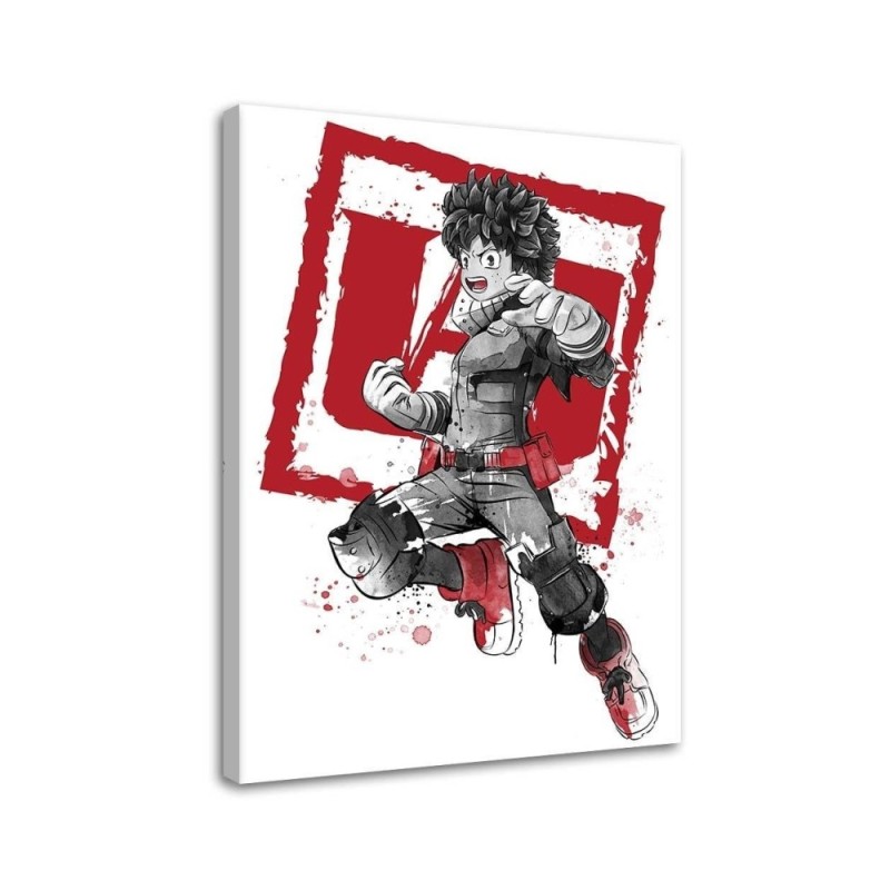 Modern Canvas paintings for wall - Sumi-e warrior Dr.Monekers | FEEBY