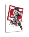 Modern Canvas paintings for wall - Sumi-e warrior Dr.Monekers | FEEBY