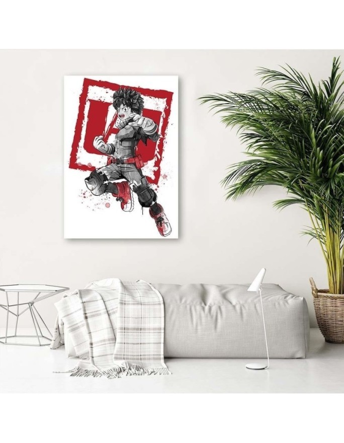 Modern Canvas paintings for wall - Sumi-e warrior Dr.Monekers | FEEBY