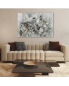 Canvas painting for living room - Beige lotus flowers | FEEBY
