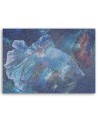 Loft Canvas painting for wall - Blue flower abstract | FEEBY