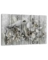 5-part painting for wall - Flowers of the sacred lotus | FEEBY
