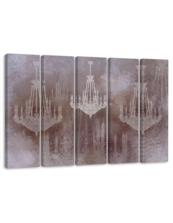 Large modern Canvas paintings for wall - Chandeliers | FEEBY