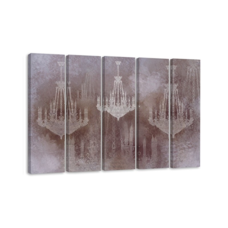Large modern Canvas paintings for wall - Chandeliers | FEEBY