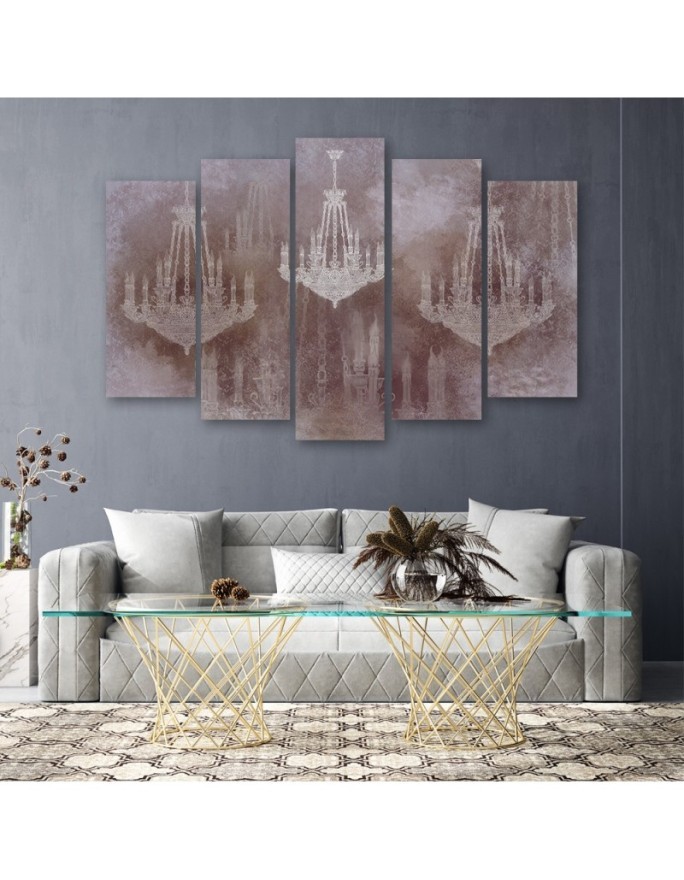 Canvas print modern artwork on canvas - Chandeliers | FEEBY