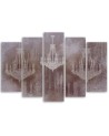 Canvas print modern artwork on canvas - Chandeliers | FEEBY
