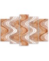 Modern decorative painting - Vertical wavy lines | FEEBY