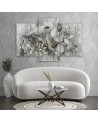 Triptych painting for living room - Lotus flowers | FEEBY