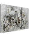 Triptych painting printed on canvas - Lotus flower painted | FEEBY