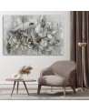 Triptych painting printed on canvas - Lotus flower painted | FEEBY