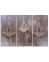 Retro chandeliers - Canvas paintings for living room for wall 3 parts | FEEBY