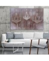 Retro chandeliers - Canvas paintings for living room for wall 3 parts | FEEBY