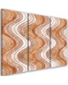 Modern triptych painting - Vertical wavy lines | FEEBY