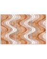 Modern triptych painting - Vertical wavy lines | FEEBY