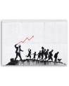 Canvas painting for teenager's room - Banksy Ecomonic politics | FEEBY