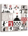 Canvas prints for teenager's room - Banksy Street Art mural | FEEBY